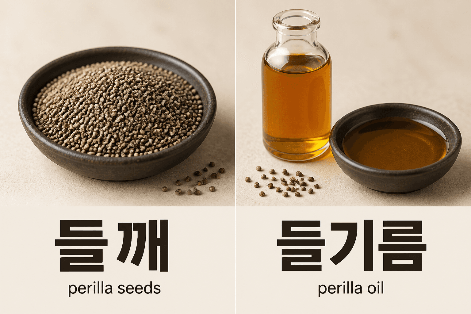 Korean Perilla Seeds and Perilla Seed Oil