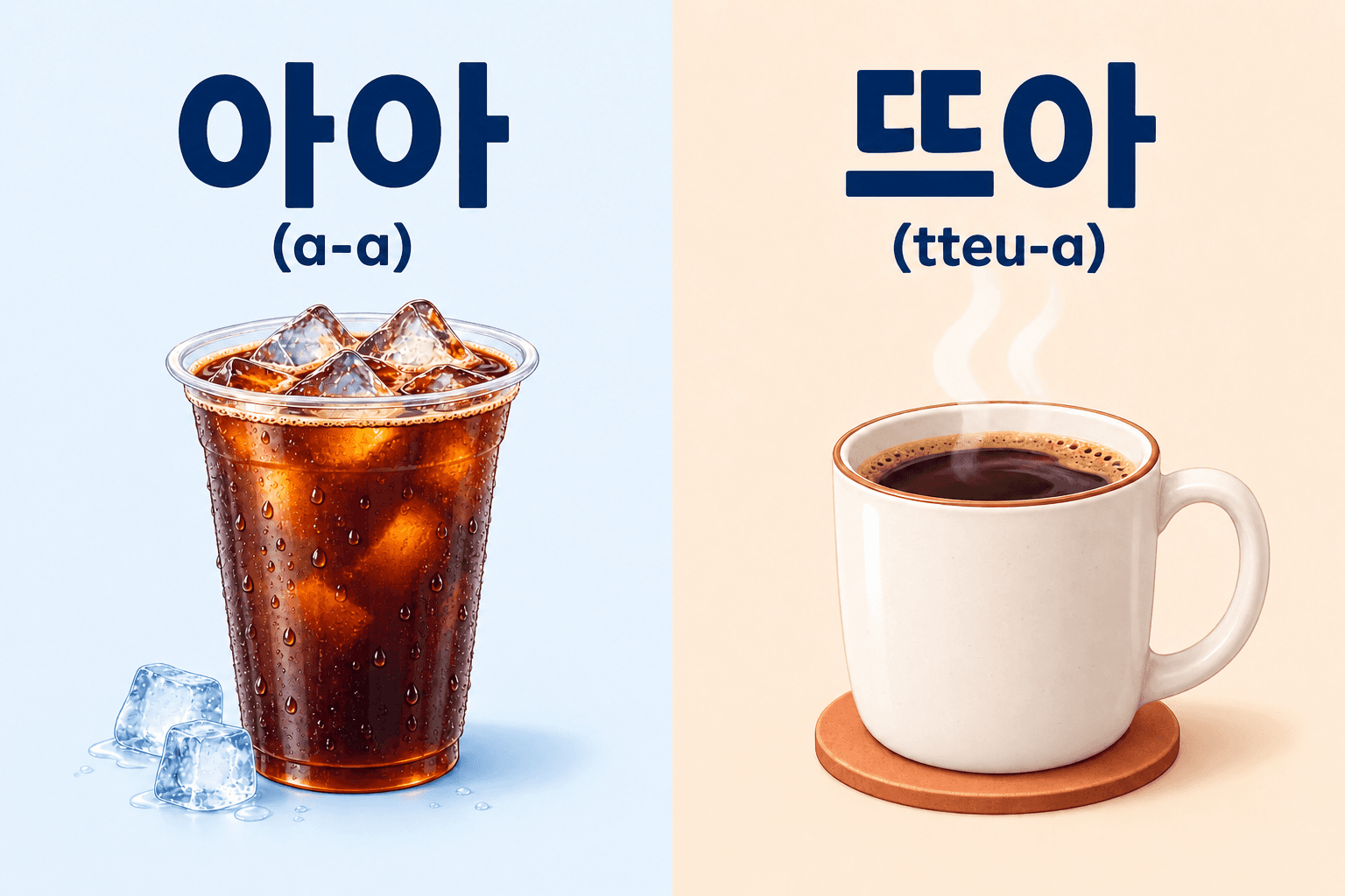 How to Say “Iced Americano” and “Hot Americano” in Korean? ☕