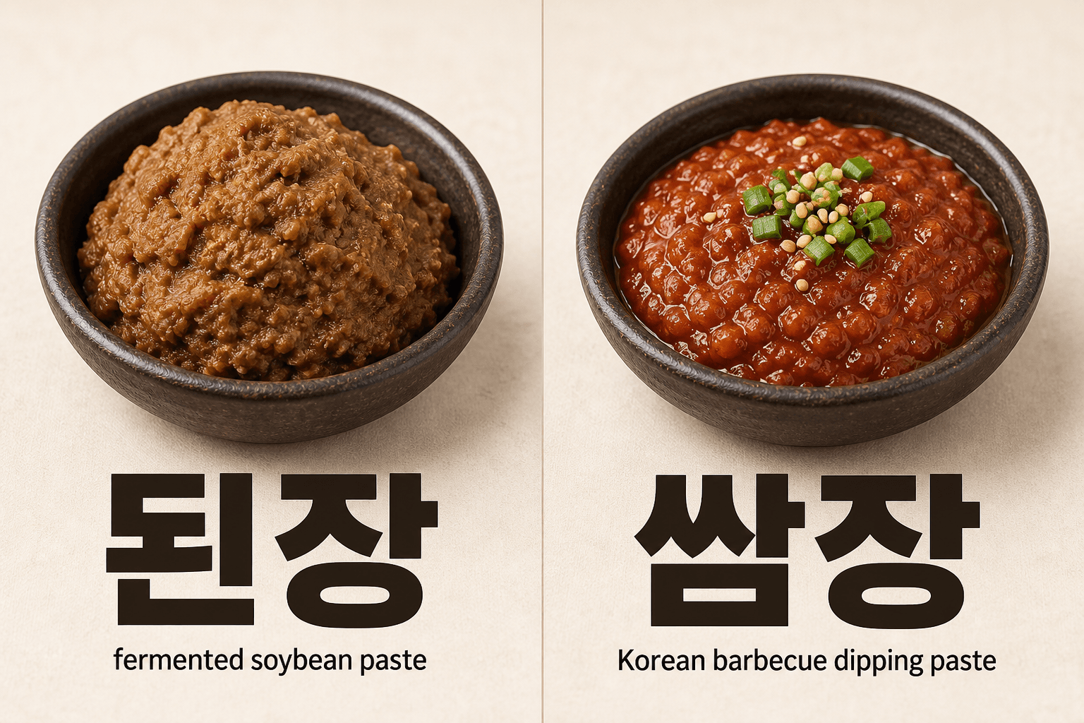 What Are 된장 (doenjang) and 쌈장(ssamjang)? Two Essential Korean Pastes